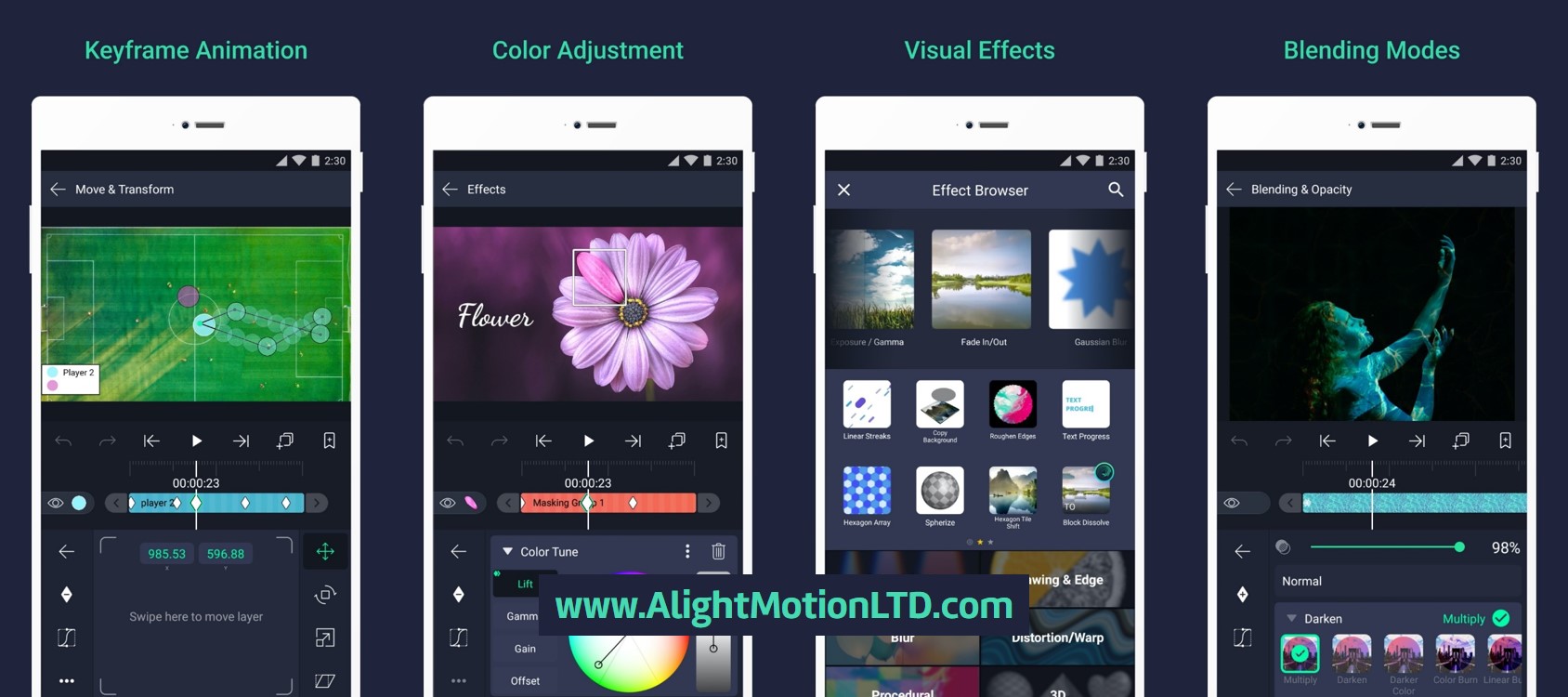 alight motion features